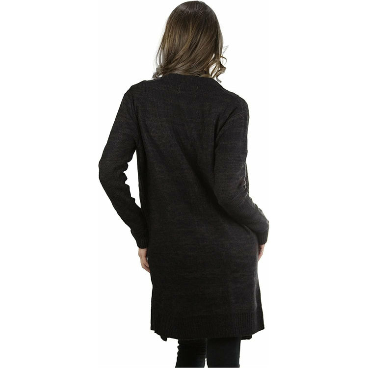 Women's Long Sleeve Braided Design Duster Cardigan
