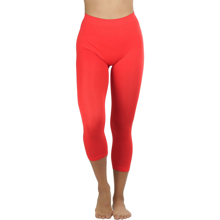 Women’s Capri Length Seamless Lightweight Stretch Leggings