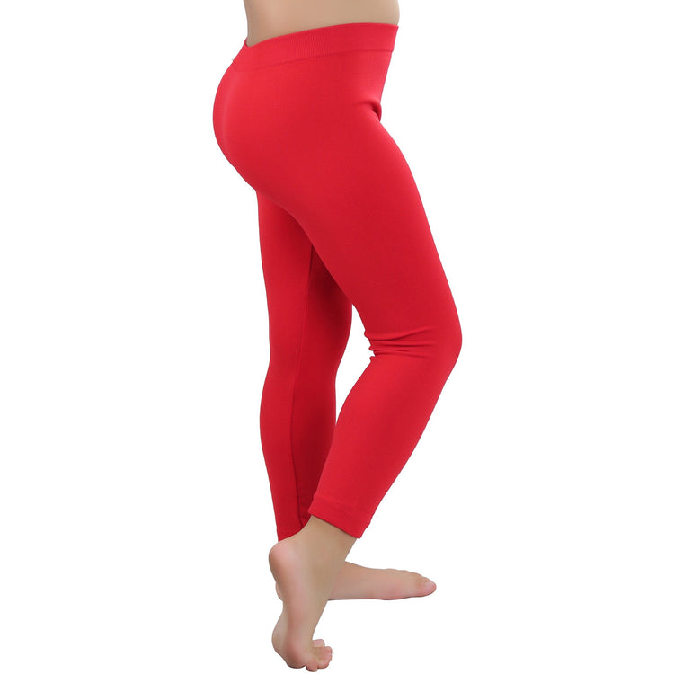 Girl’s Fun Seamless Poly Blend Lightweight Opaque Capri Tights