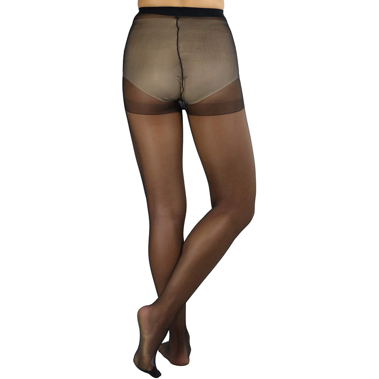 Women's Pack of 6 Plain Full Length Pantyhose