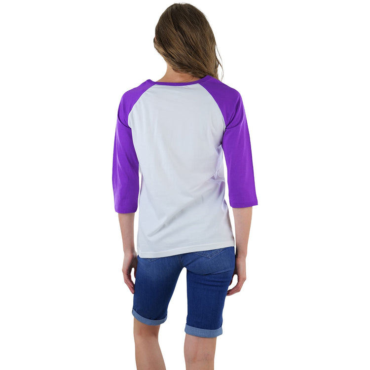 Women's Classic Two Color Cotton Baseball T-Shirts
