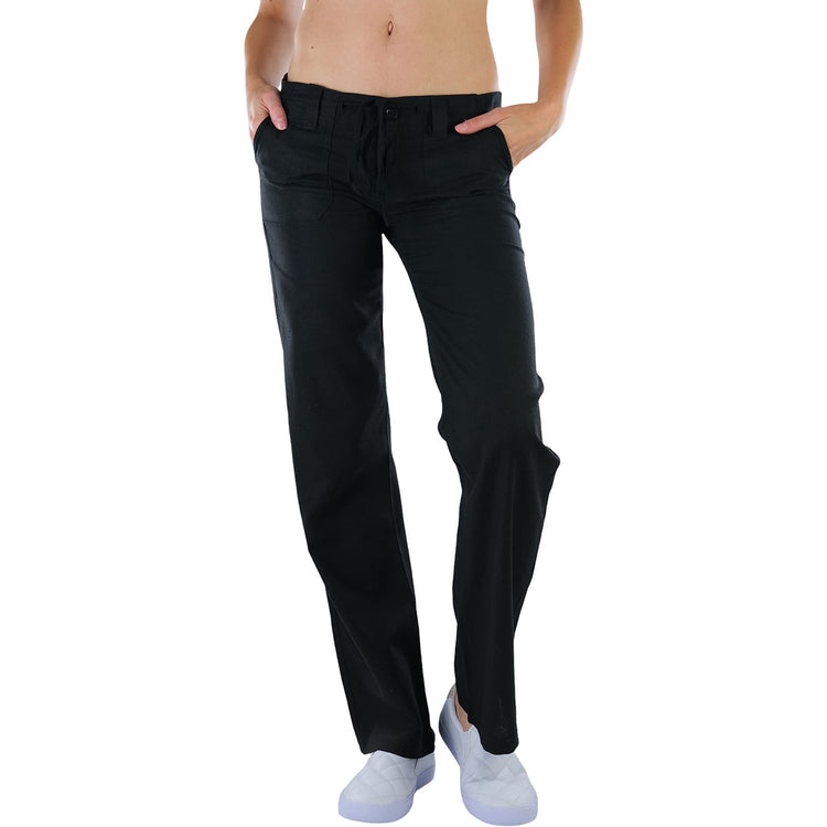 Women's Comfy Casual Rayon Blend Pants with Drawstring Waist