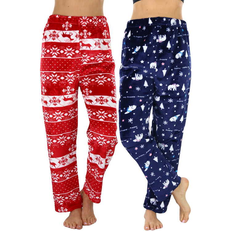 Women's Poly Fabric Ankle Length Pajama Bottoms