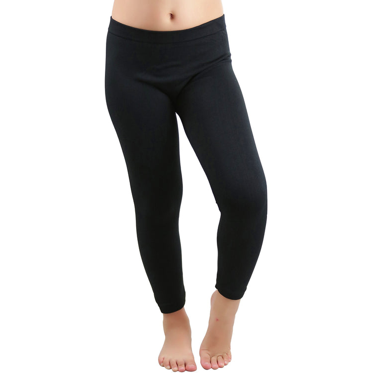 Girl’s Fun Seamless Poly Blend Lightweight Opaque Capri Tights