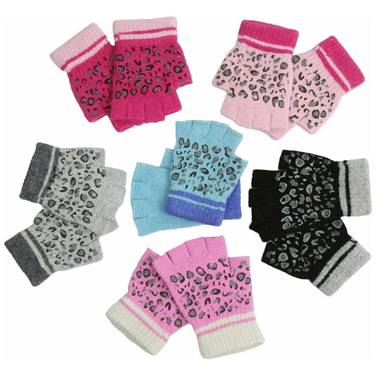 ToBeInStyle Women's Pack of 6 Half Finger Winter Gloves