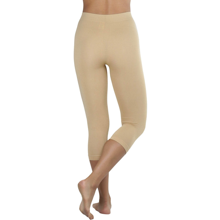 Women’s Capri Length Seamless Lightweight Stretch Leggings