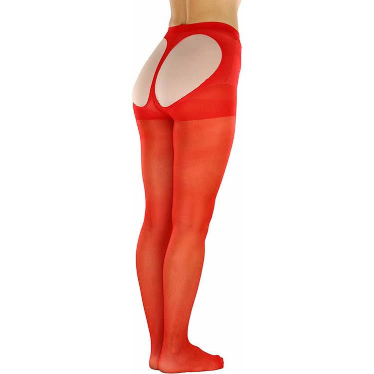 Women's Sheer Thong Back Cut Out Pantyhose Stocking Hosiery
