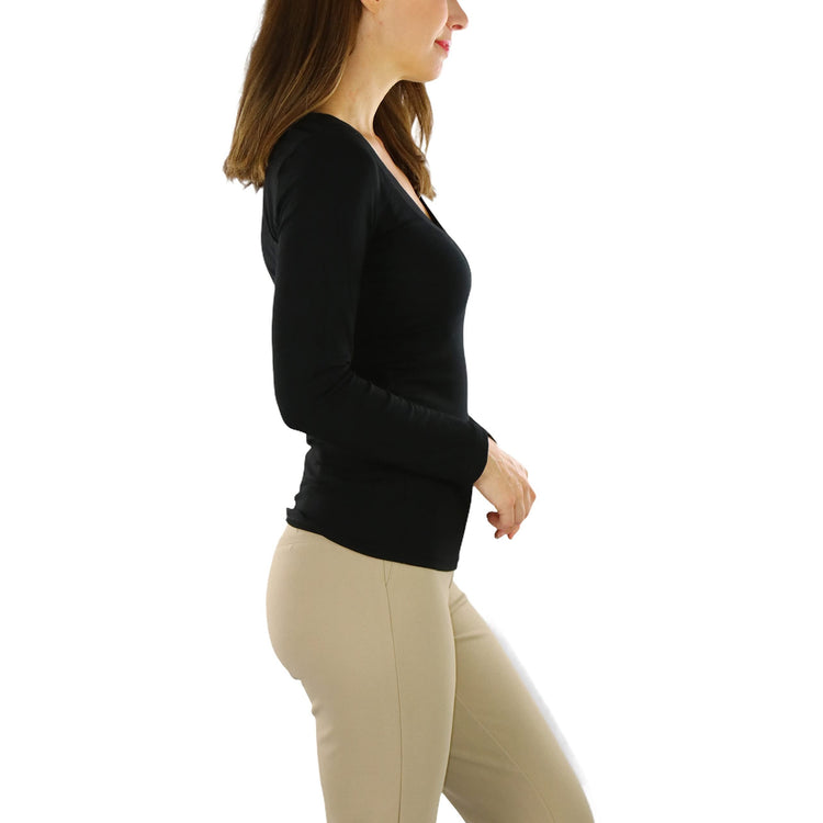 Women's Long Sleeve V-Neck T-Shirt