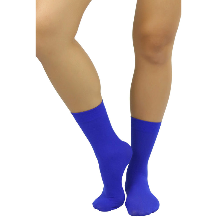 Women's Pack of 6 Solid Colored Trouser Ankle Socks