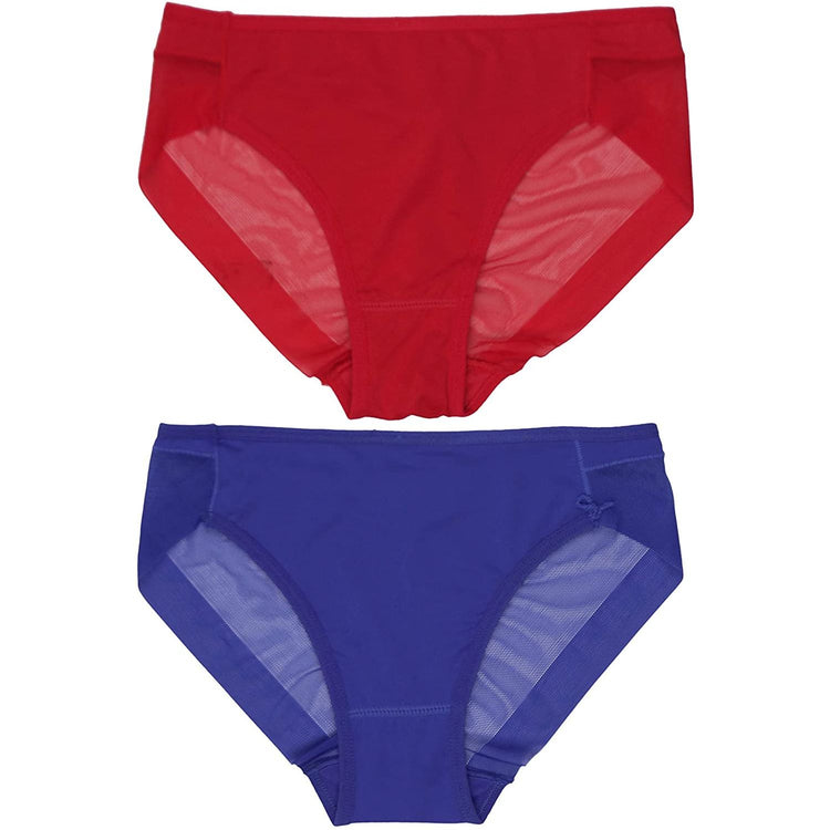 ToBeInStyle Womenโs Pack of 6 Comfortable No Panty Line Laser Cut Boyshorts