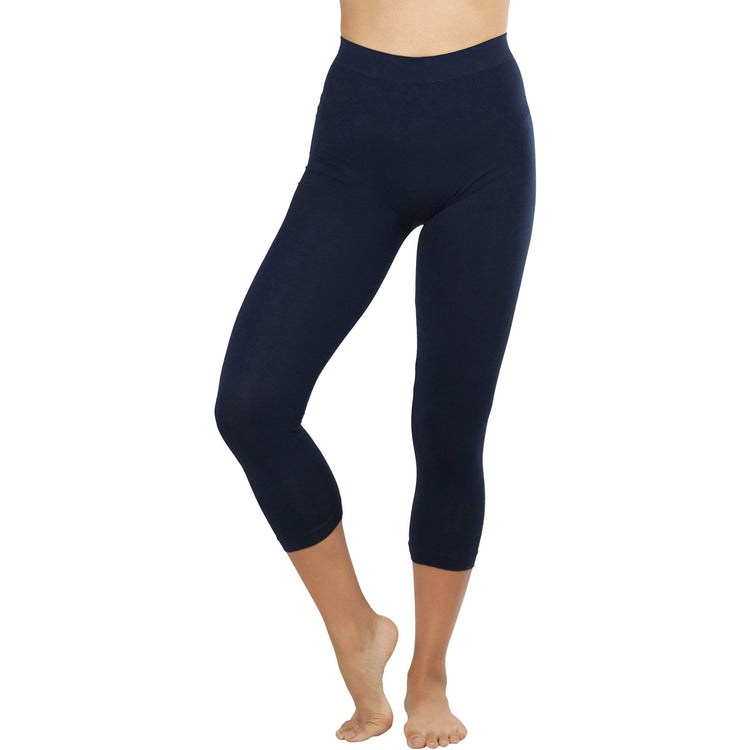 Women’s Capri Length Seamless Lightweight Stretch Leggings