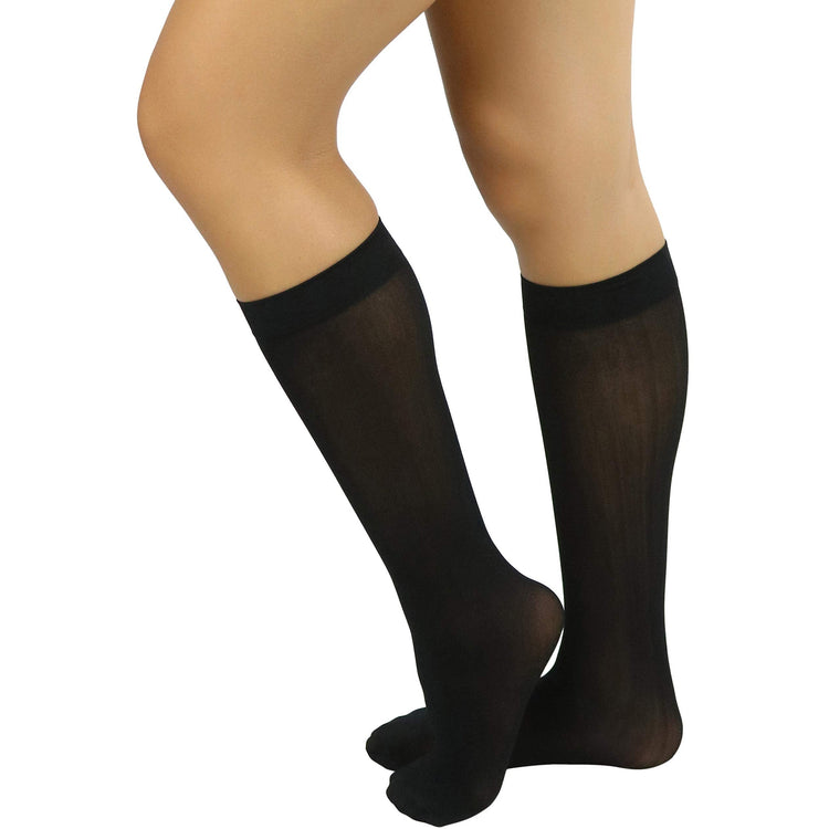 Womens Pack of 6 Knee High Trouser Professional Socks