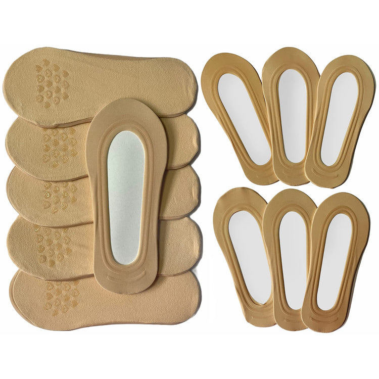 Women's Pack of 6 Knit Foot Cover Liner Socks