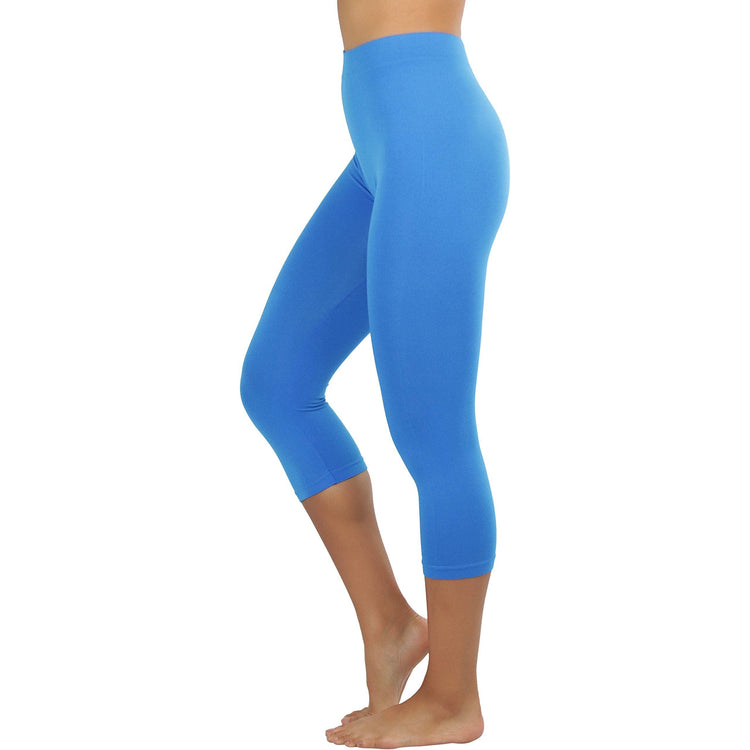 Women’s Capri Length Seamless Lightweight Stretch Leggings