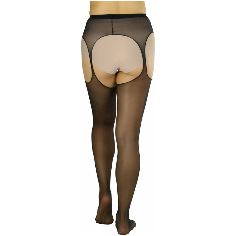 Women's Sheer Suspender Pantyhose