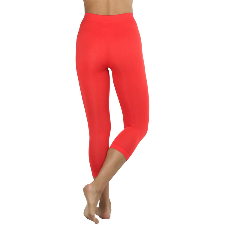 Women’s Capri Length Seamless Lightweight Stretch Leggings