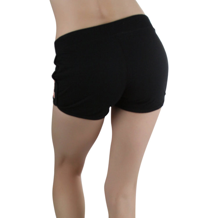 ToBeInStyle Women’s Athletic Chic Drawstring Elastic Waist Yoga Mini Shorts