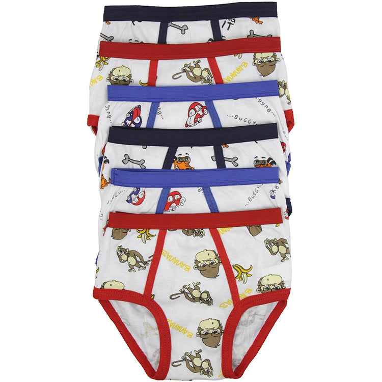 Boy's Pack of 6 Cool Graphic Briefs