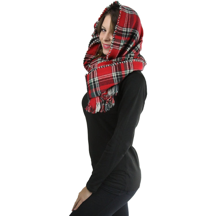 Women's Classic Plaid Blanket Scarf