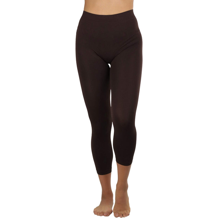 Women’s Capri Length Seamless Lightweight Stretch Leggings