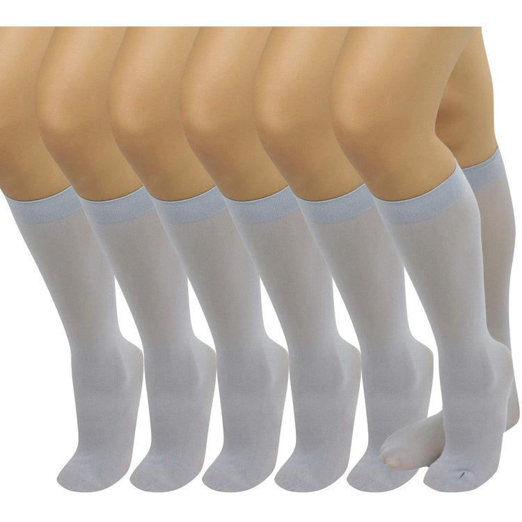Womens Pack of 6 Knee High Trouser Professional Socks