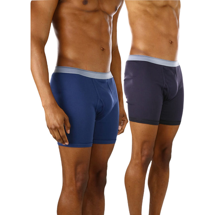 Men's Pack of 6 Contrast Waistband Boxer Briefs