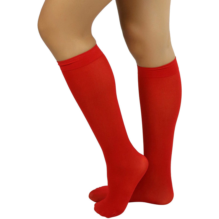 Womens Pack of 6 Knee High Trouser Professional Socks