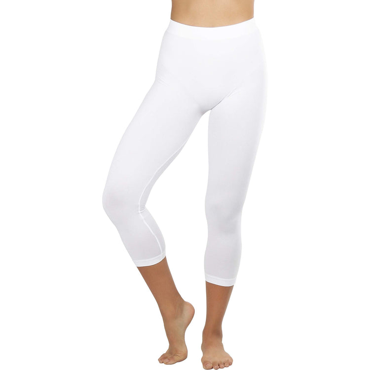 Women’s Capri Length Seamless Lightweight Stretch Leggings