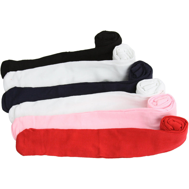 Girl’s Pack of 6 Classic Pull-On Assorted Warm Winter Tights