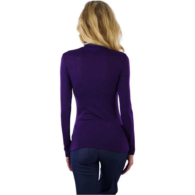 ToBeInStyle Women's Relaxed fit Long Sleeve Soft and Stretchy Turtleneck Shirt