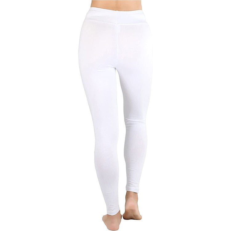 ToBeInStyle Women's Medium Weight Breathable Cotton-Spandex Leggings
