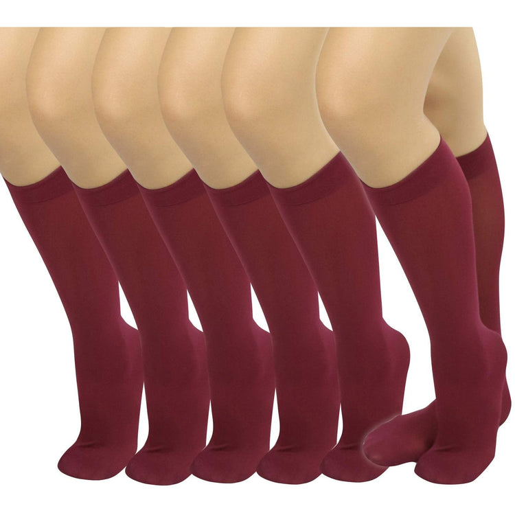 Womens Pack of 6 Knee High Trouser Professional Socks