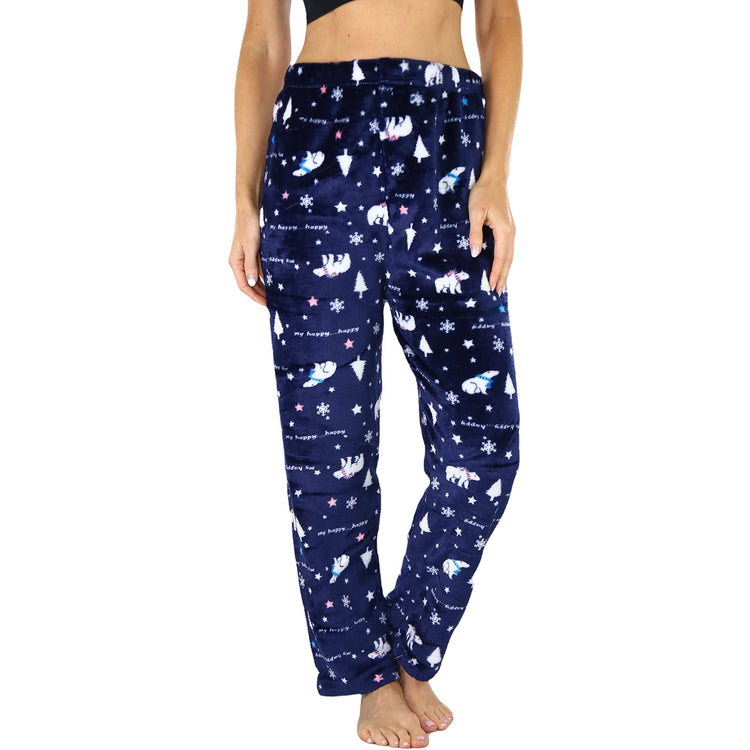 Women's Poly Fabric Ankle Length Pajama Bottoms