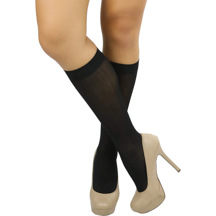 Womens Pack of 6 Knee High Trouser Professional Socks