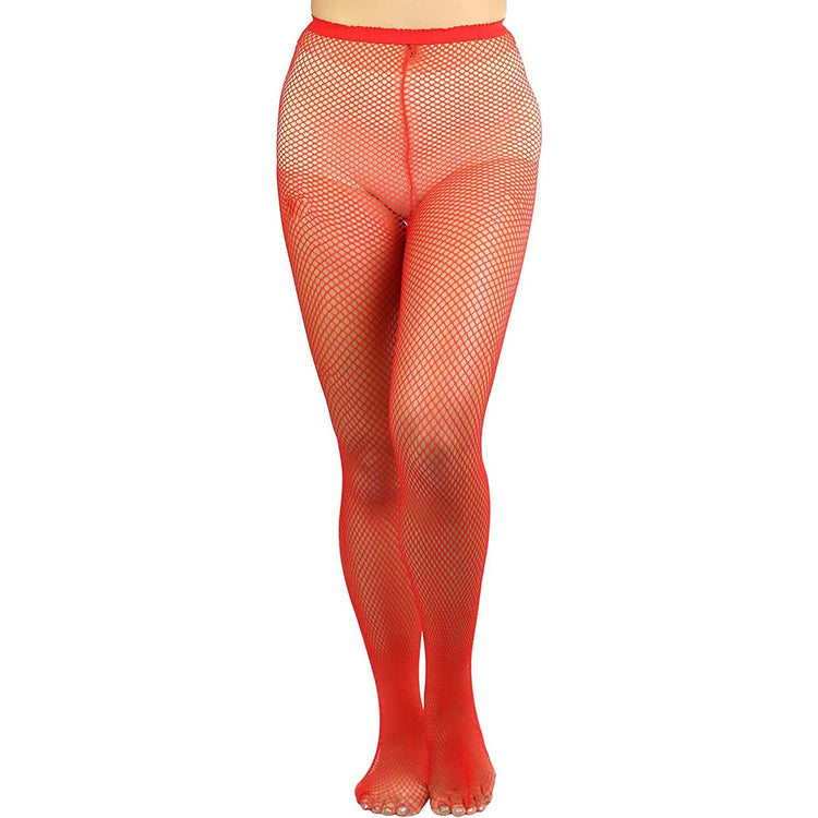 ToBeInStyle Womens Pack of 6 Vibrant Color Nylon Fishnet Pantyhose