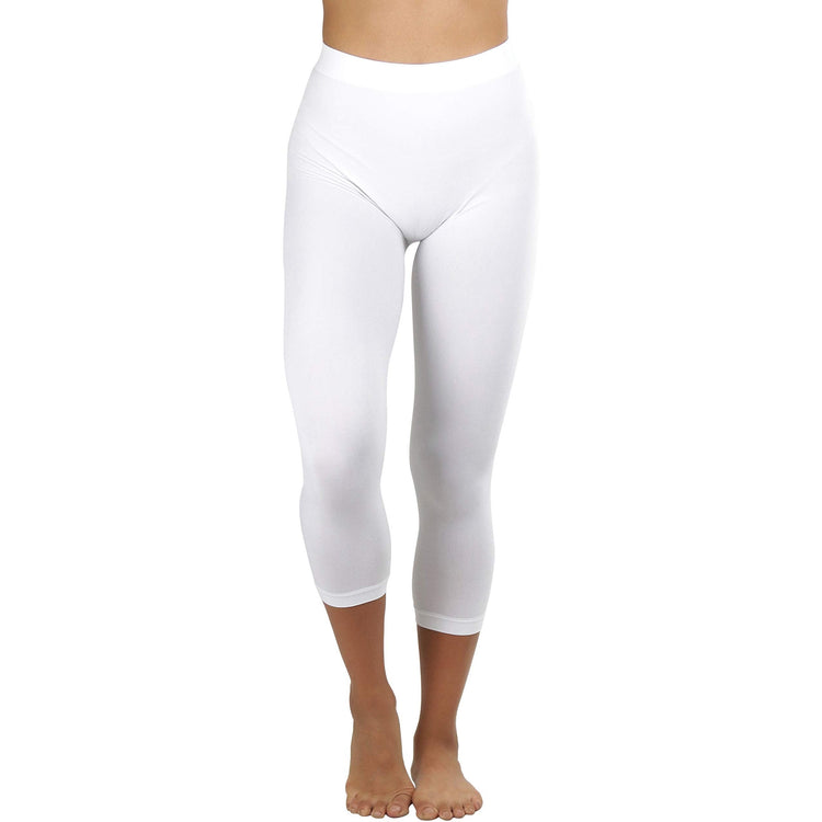 Women’s Capri Length Seamless Lightweight Stretch Leggings