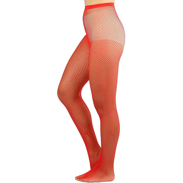 ToBeInStyle Womens Pack of 6 Vibrant Color Nylon Fishnet Pantyhose