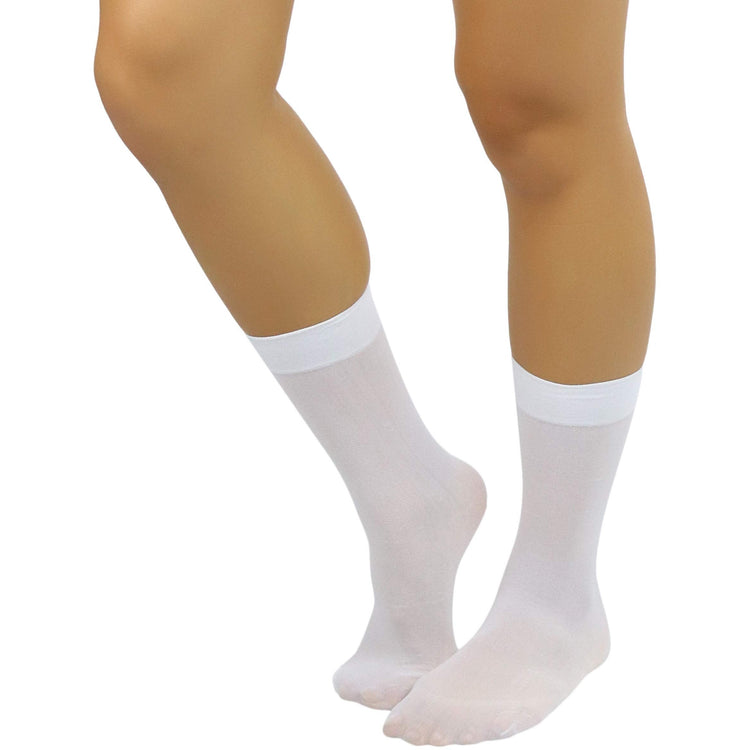 Women's Pack of 6 Solid Colored Trouser Ankle Socks