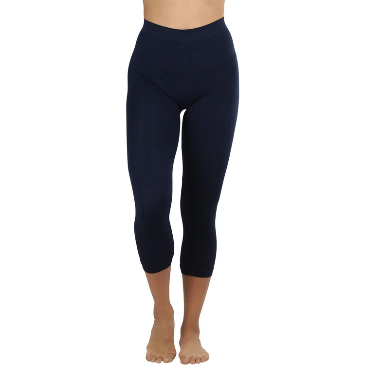 Women’s Capri Length Seamless Lightweight Stretch Leggings