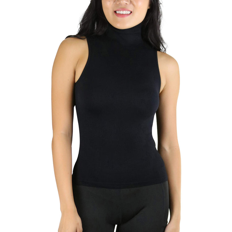 Women's Turtleneck Fullback Sleeveless Tank Top