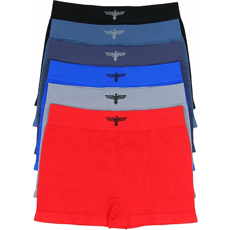ToBeInStyle Men's Pack of 6 Seamless Boxer Briefs