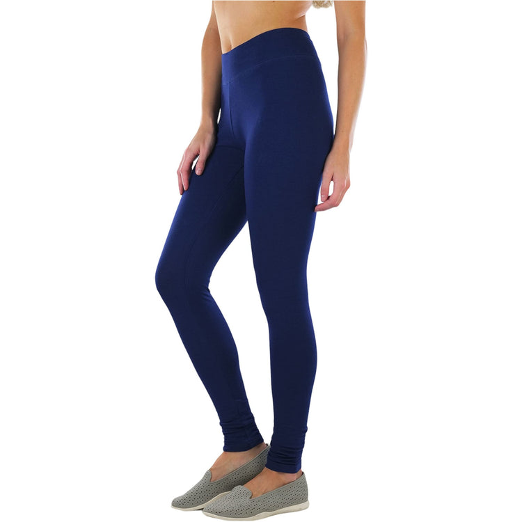 ToBeInStyle Women's Medium Weight Breathable Cotton-Spandex Leggings