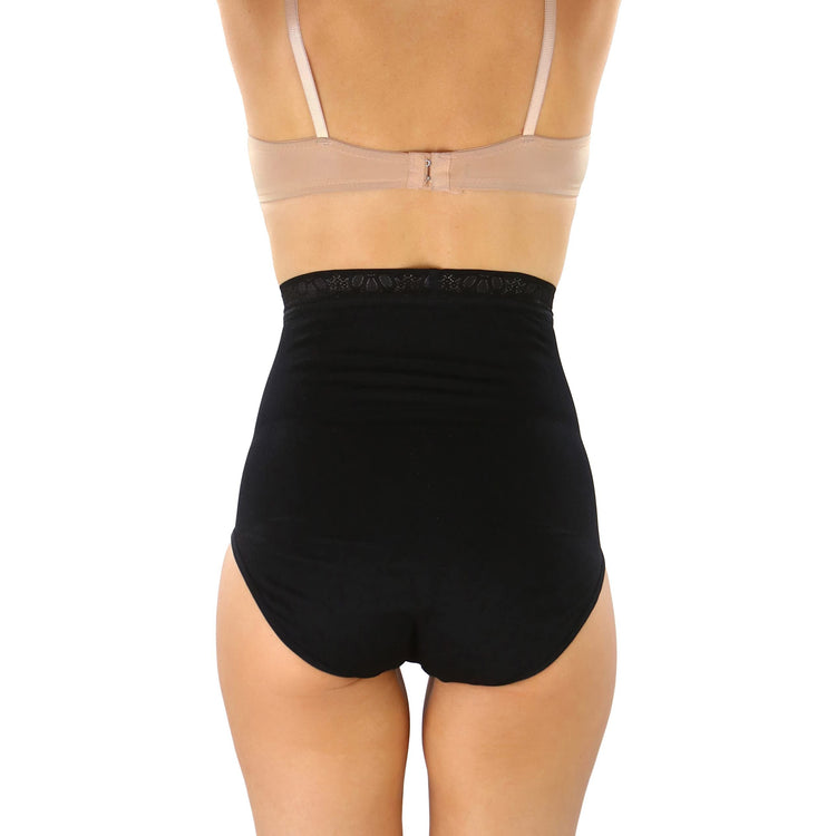 Women's Nylon-Spandex Blend High-Waisted Brief Shaper