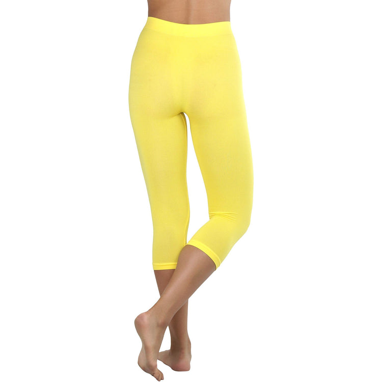 Women’s Capri Length Seamless Lightweight Stretch Leggings