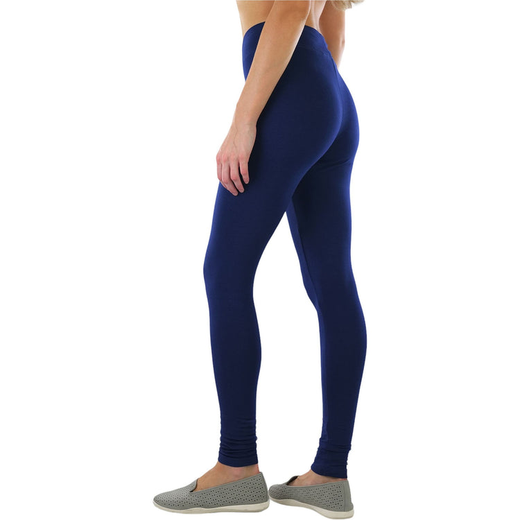 ToBeInStyle Women's Medium Weight Breathable Cotton-Spandex Leggings