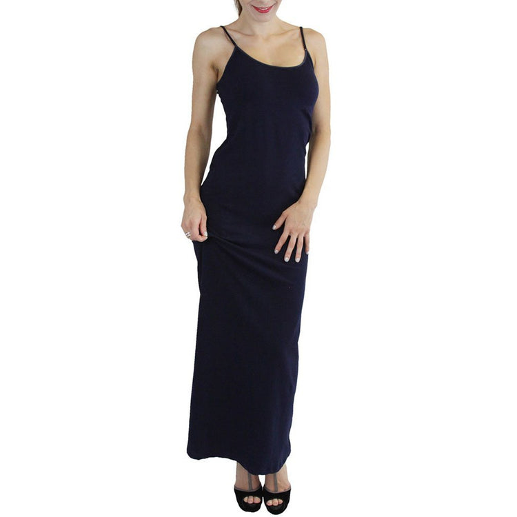 Women's Sleeveless Maxi-Dress with Adjustable Spaghetti Straps