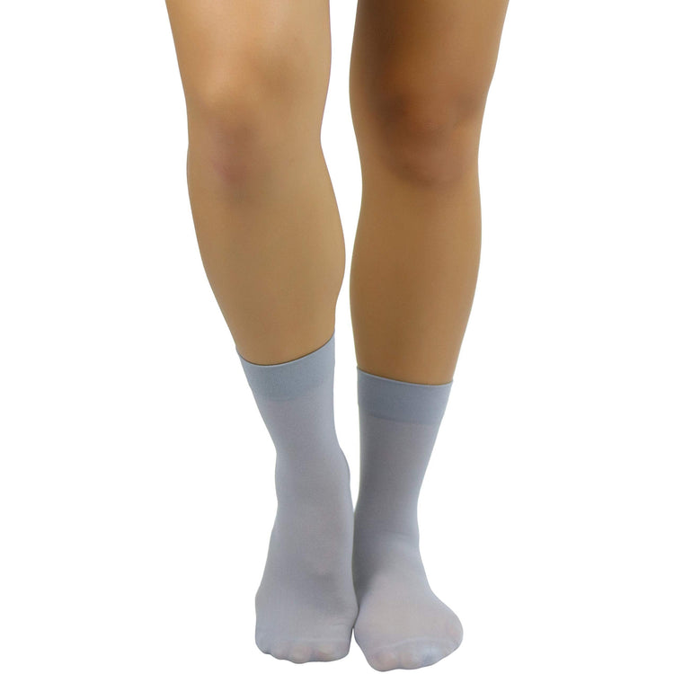 Women's Pack of 6 Solid Colored Trouser Ankle Socks