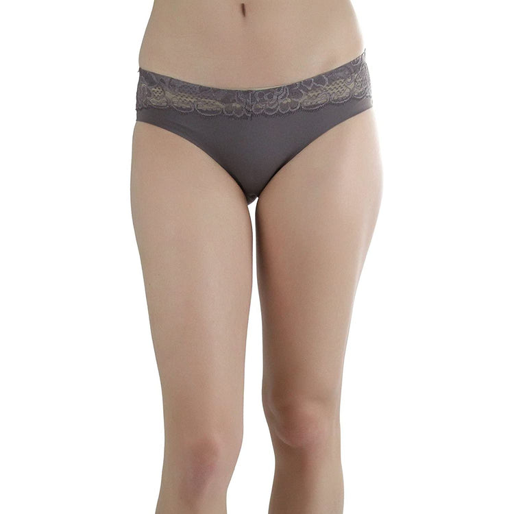 ToBeInStyle Womenโs Pack of 6 Comfortable No Panty Line Laser Cut Boyshorts