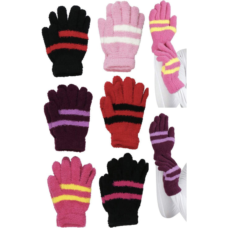Women's Pack of 6 Assorted Styles Winter Gloves