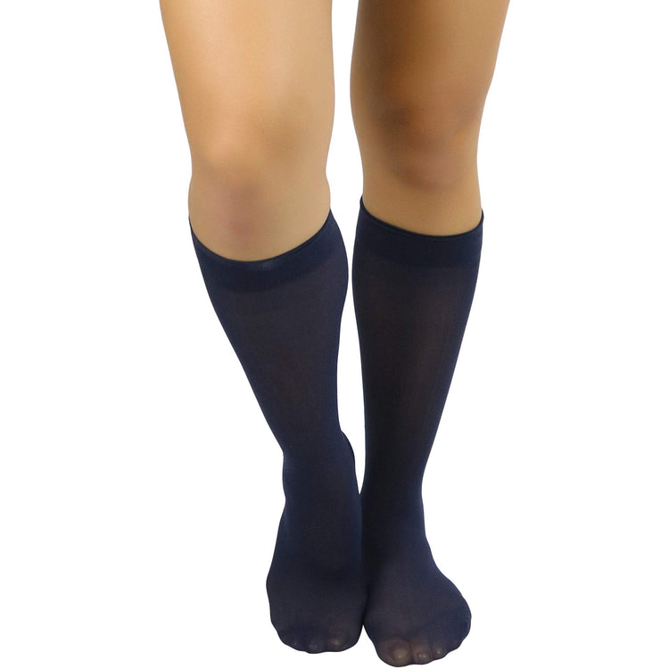 Womens Pack of 6 Knee High Trouser Professional Socks